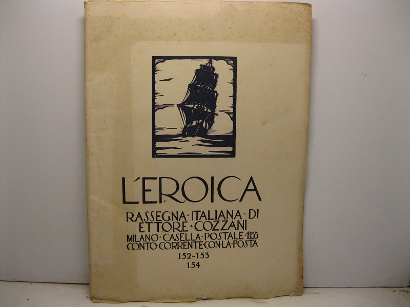 L'Eroica. Rassegna italiana di Ettore Cozzani, quaderno 152-153-154, aprile-maggio-giugno 1931